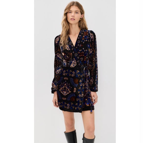 Farm Rio Arabesque Wrap Mini Dress - Picture 3 of 10